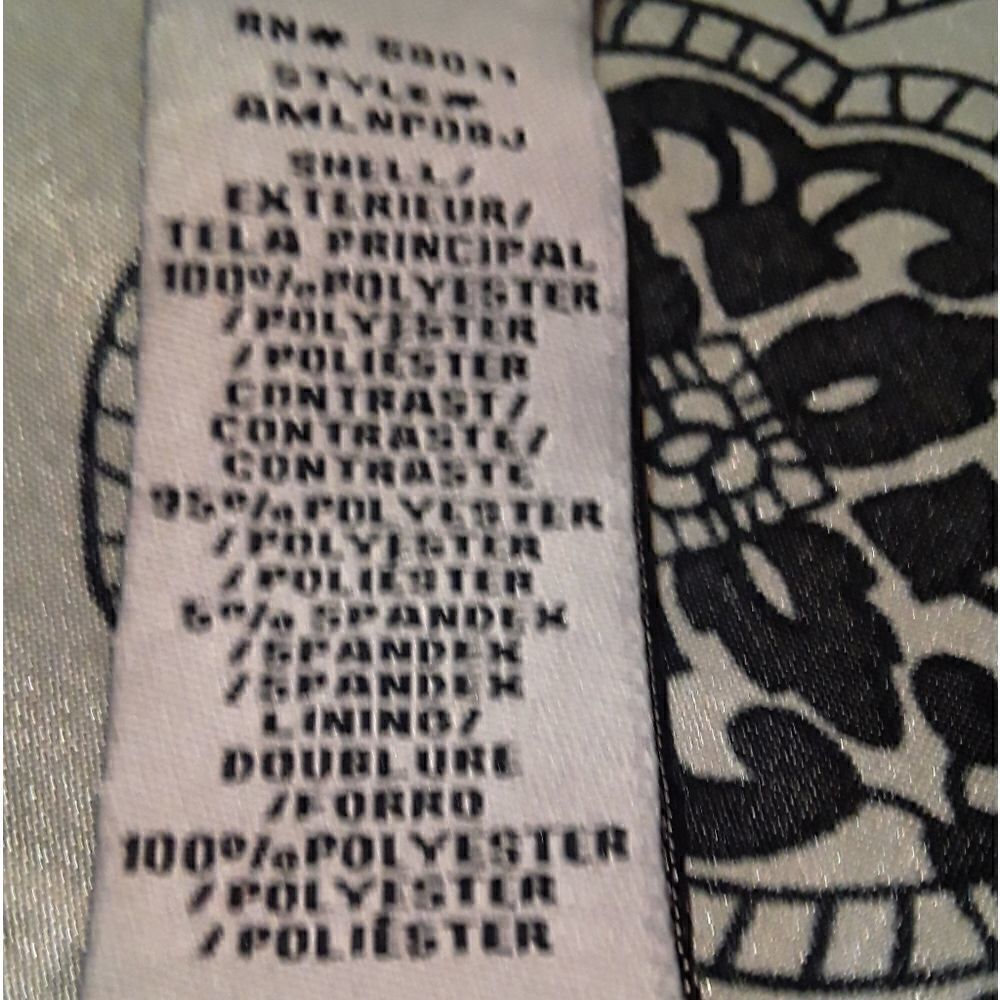 Melrose Black and Silver Handkerchief Dress Signature by Sangria Size 2 Like New - Picture 7 of 7